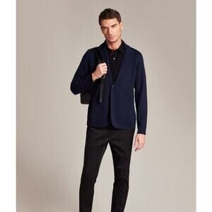Paul Smith Dray Navy Merino Wool Cardigan Blazer Size Large